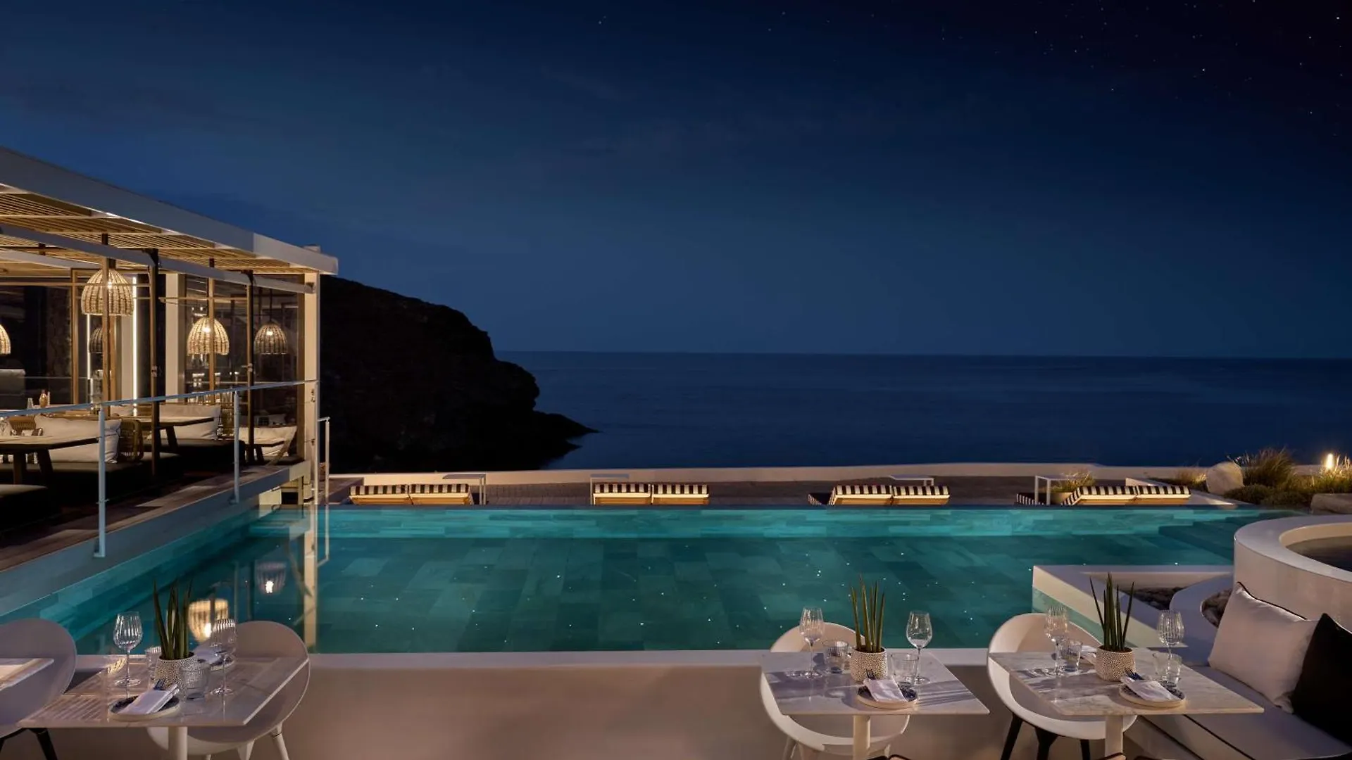 *****  Semeli Coast Mykonos Curio Collection By Hilton Hotel Merchia Beach Grécia